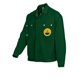 BP® Bundjacke 1479, mittelgrün, Brustlogo "AO" in gelb