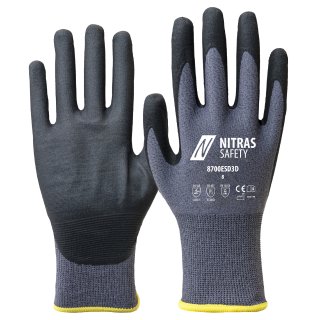 Nitras Montagehandschuh ESD 3D, Nitrilschaum-Beschichtung - Spezial-Stretch-Strick