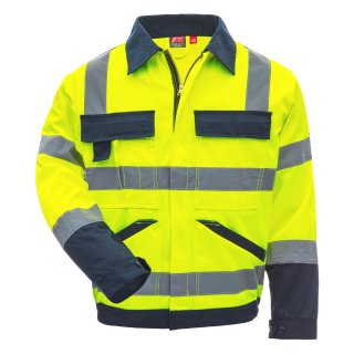 Warnschutz Bundjacke Nitras, neongelb/blau
