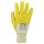 Nitrilhandschuh Premium, gelb, Strickbund, teilbeschichtet