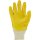 Nitrilhandschuh Premium, gelb, Strickbund, teilbeschichtet