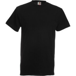 T-Shirt FotL Heavy Cotton T, schwarz, inkl. Brustlogo 1-farbig, grün 10 cm, Gr. S