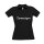 Damen Polo-Shirt schwarz, inkl. Brustlogo zwanziger, Gr. S