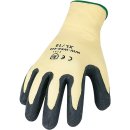 Feinstrickhandschuh gelb, Latex-Beschichtung